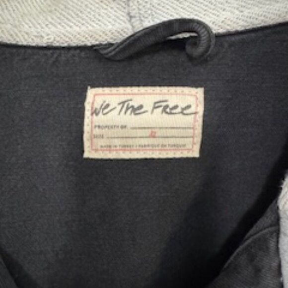 Free People Distressed Jean Jacket * XL * We The Free - Picture 9 of 13